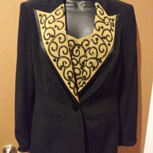 Liz Elana 2 Piece Blazer Set Suit Size 8 Medium